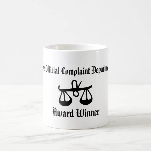 Complaint Award Winner Coffee Mug (Center)