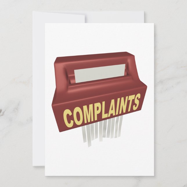 Complaint Box Invitation (Front)