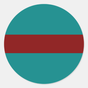 Complementary Two Colour Combination / Mix Classic Round Sticker