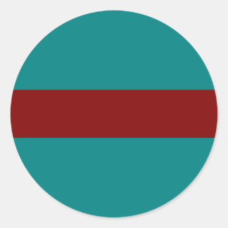 Complementary Two Colour Combination / Mix Classic Round Sticker