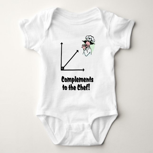 complements to chef baby bodysuit (Front)
