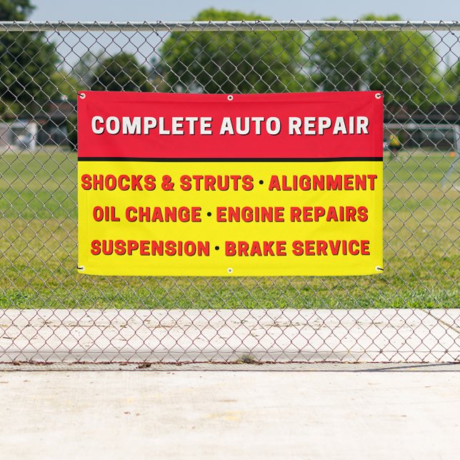 Complete Auto Repair Suspension Brakes Engine Banner (Insitu)