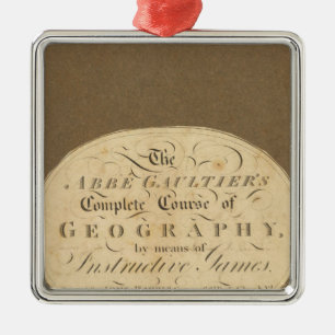 Complete course of geography metal tree decoration