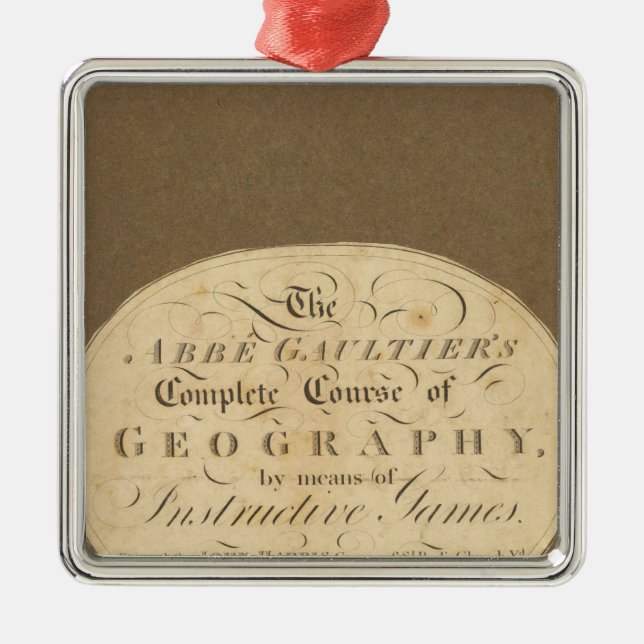 Complete course of geography metal tree decoration (Front)