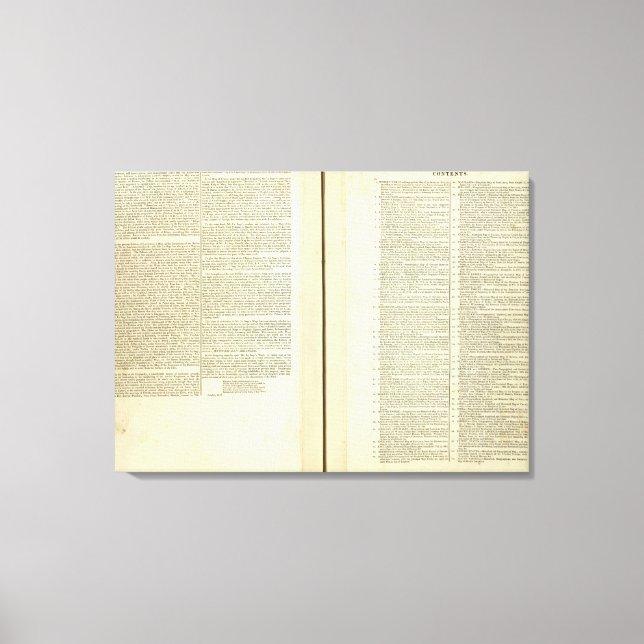 Complete Genealogical, Historical, Chronological Canvas Print (Front)