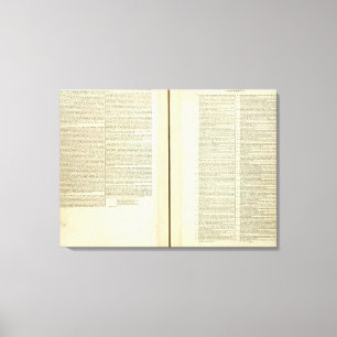 Complete Genealogical, Historical, Chronological Canvas Print