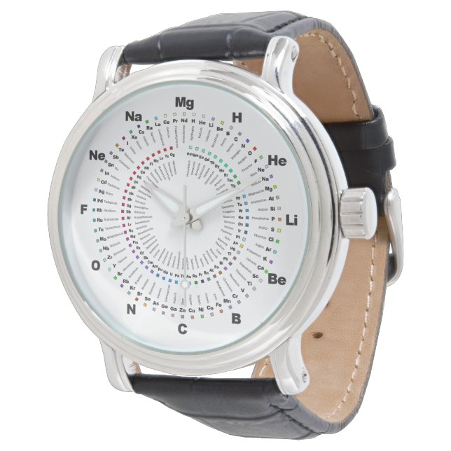 Complete Periodic Table Chemistry Watch - H to Og (Angled)