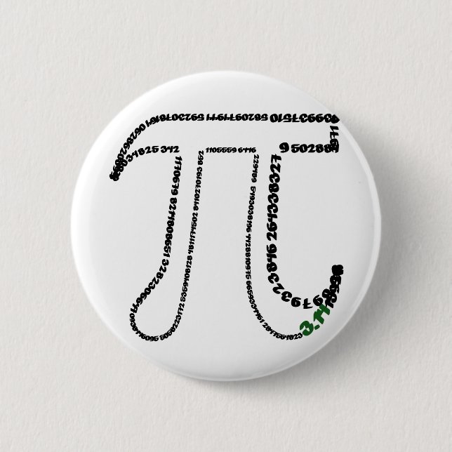 Complete Pi Day 6 Cm Round Badge (Front)