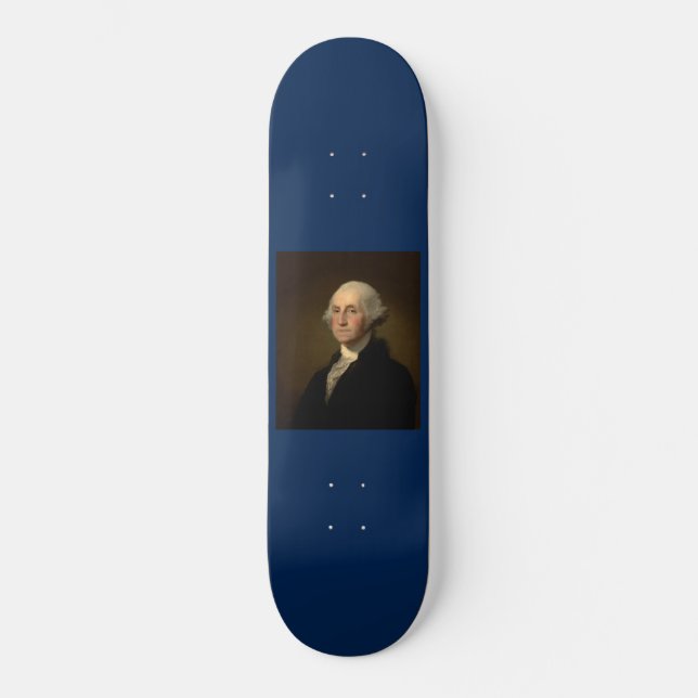 Completed Anthaeneum George Washington, Stuart Ska Skateboard (Front)