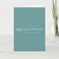 Completed Card for any celebration