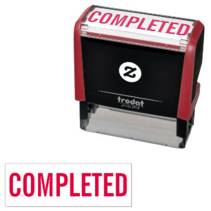 Completed  self-inking stamp