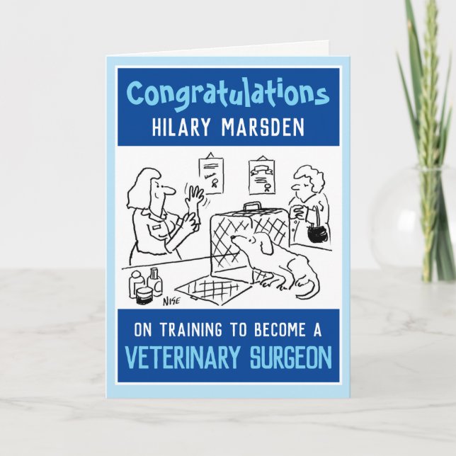 Completed Veterinary Surgeon Training Card (Front)
