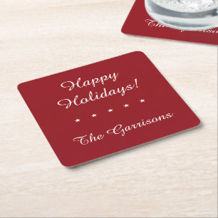 Completely customisable Holidays coasters