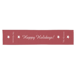 Completely customisable Holidays table runners