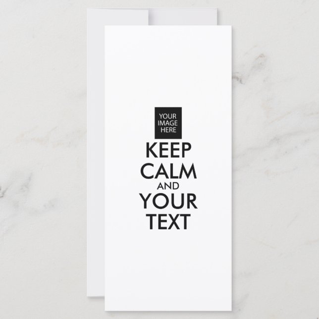 Completely Personalised KEEP CALM and YOUR TEXT (Front)