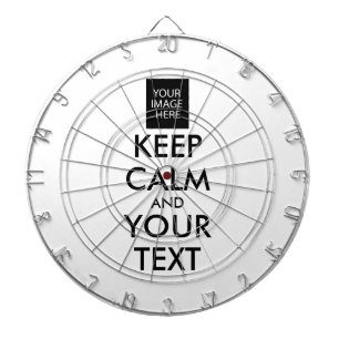 Completely Personalised KEEP CALM and YOUR TEXT Dartboard