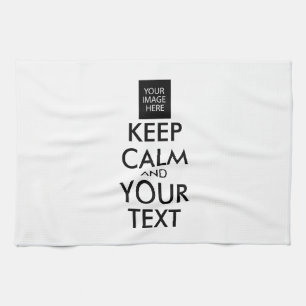 Completely Personalised KEEP CALM and YOUR TEXT Tea Towel