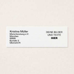Completely self-styled Slim Business Cards