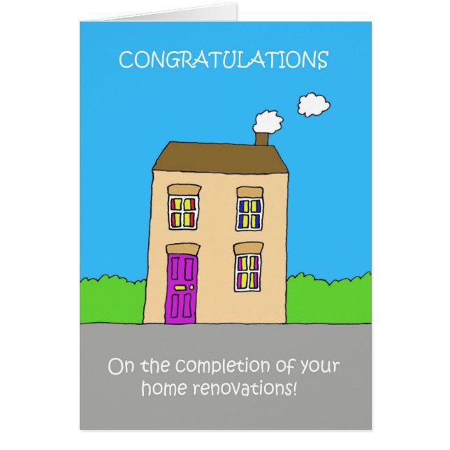 Completion of Your Home Renovations. (Front)