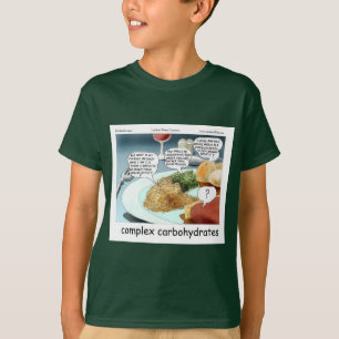 Complex Carbs Funny Philosophy Foodie Comic T-Shirt
