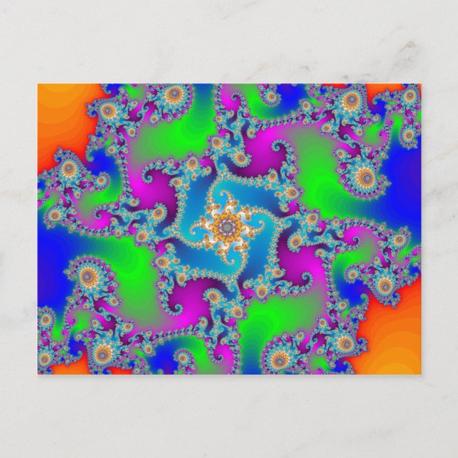 Complex Fractal Pattern: Postcard (Front)