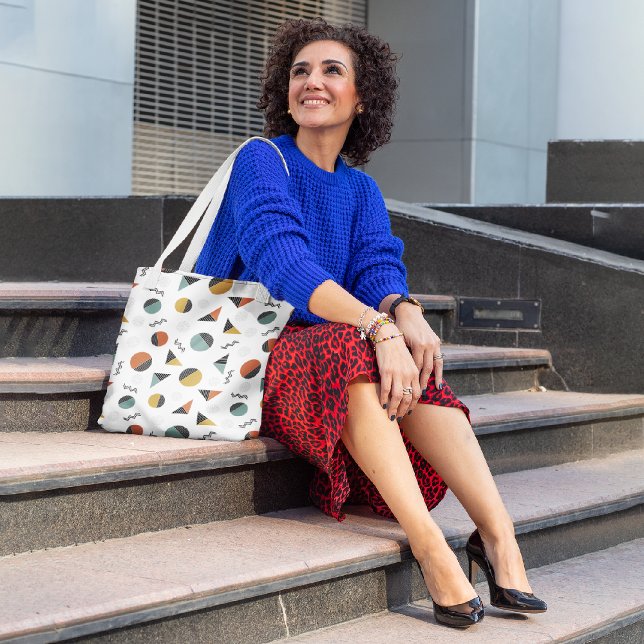 Complex geo stripes tote bag (Creator Uploaded)