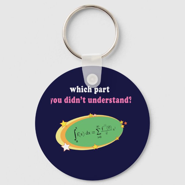 Complex Math Equation Key Ring (Front)