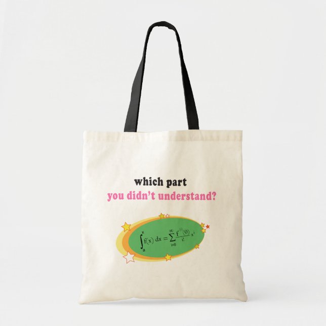 Complex Math Equation Tote Bag (Front)
