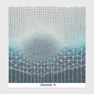 Complex mesh background in blues