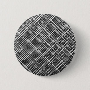 Complex Metal Structure 6 Cm Round Badge