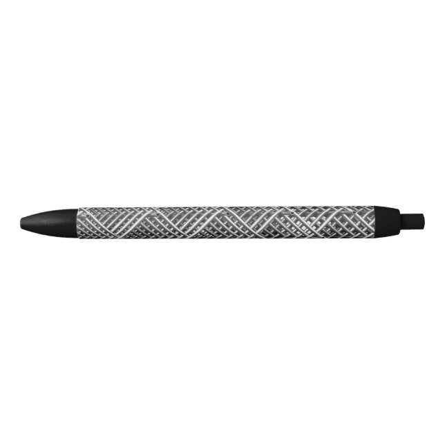 Complex Metal Structure Black Ink Pen (Front)