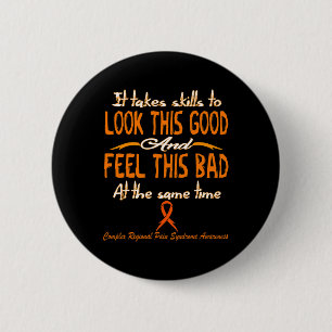 Complex Regional Pain Syndrome Awareness 3  6 Cm Round Badge