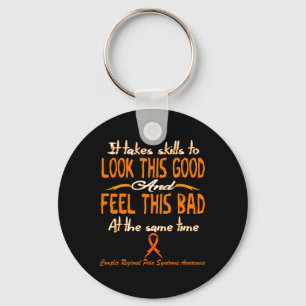 complex regional pain syndrome awareness 3 key ring