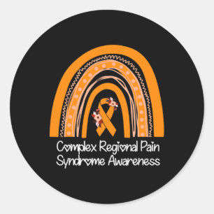 Complex Regional Pain Syndrome Awareness CRPS Oran Classic Round Sticker
