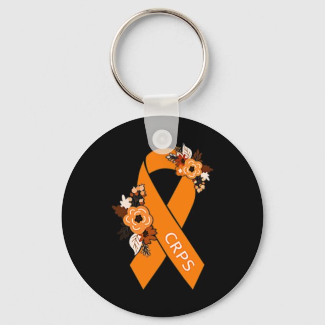 Complex Regional Pain Syndrome Awareness Crps Oran Key Ring (Front)