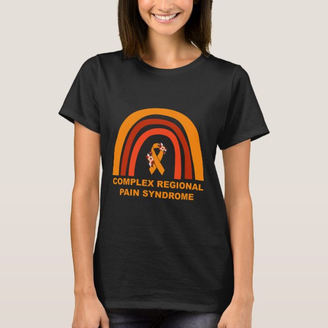 Complex Regional Pain Syndrome Awareness CRPS Oran T-Shirt (Front)