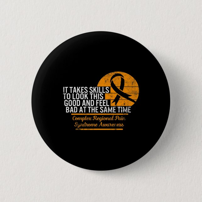Complex Regional Pain Syndrome Awareness Crps Supp 6 Cm Round Badge (Front)
