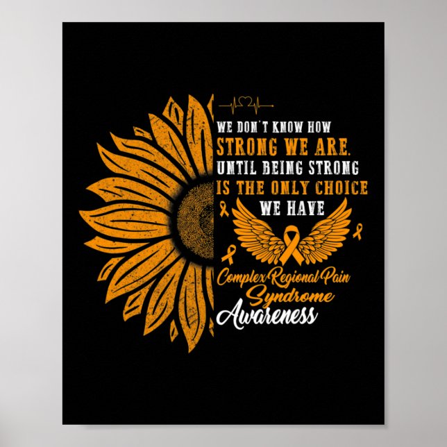 Complex Regional Pain Syndrome Awareness Strong CR Poster (Front)