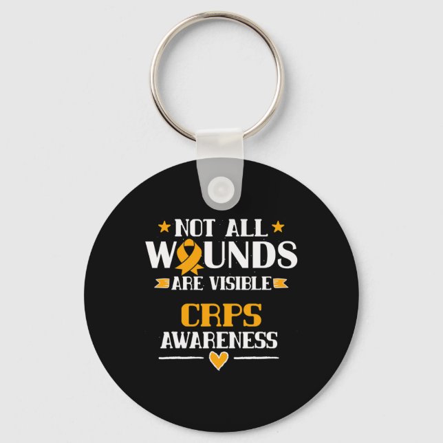 Complex Regional Pain Syndrome Awareness Tee  Key Ring (Front)