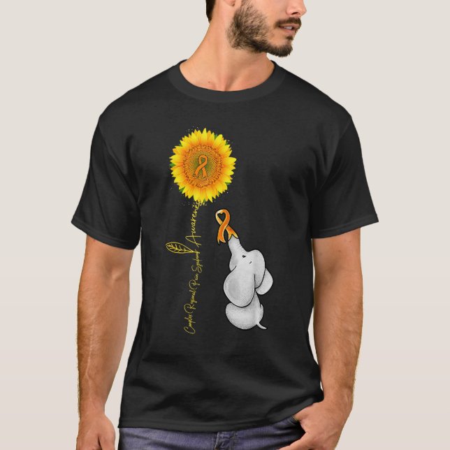 Complex Regional Pain Syndrome Sunflower Baby Elep T-Shirt (Front)