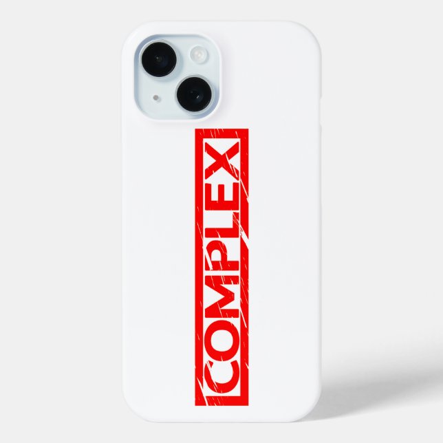 Complex Stamp Case-Mate iPhone Case (Back)