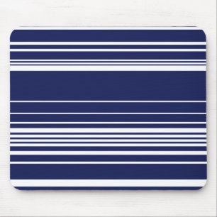 Complex Stripes - Blue Mouse Mat