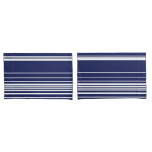 Complex Stripes - Blue Pillowcase