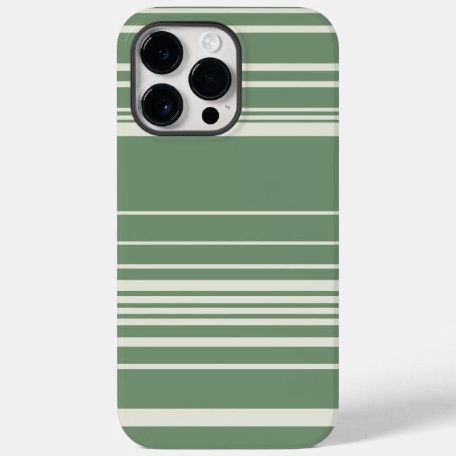 Complex Stripes in Green Case-Mate iPhone Case (Back)