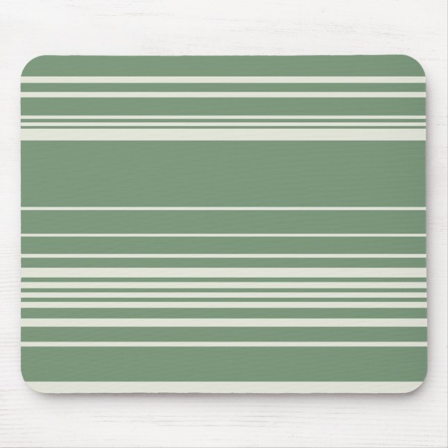 Complex Stripes in Green Mouse Mat (Front)