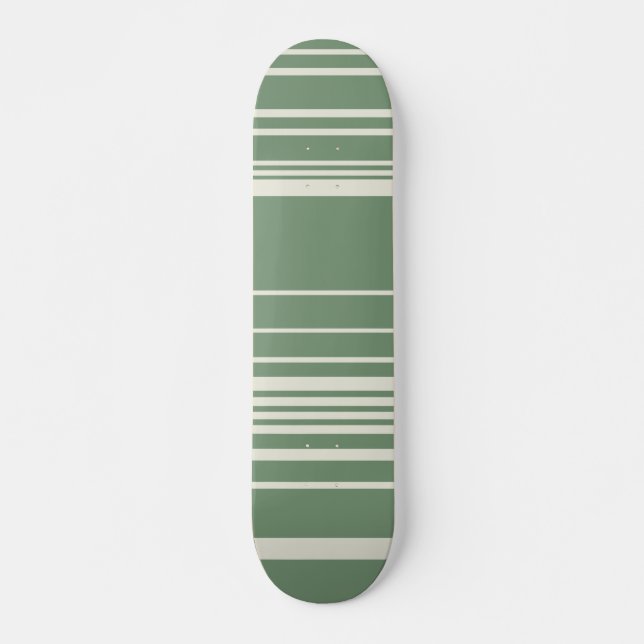 Complex Stripes in Green Skateboard (Front)