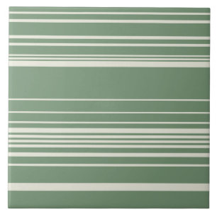 Complex Stripes in Green Tile