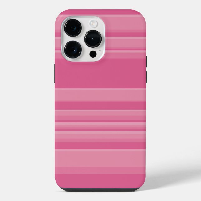 Complex Stripes in Pink iPhone Case (Back)