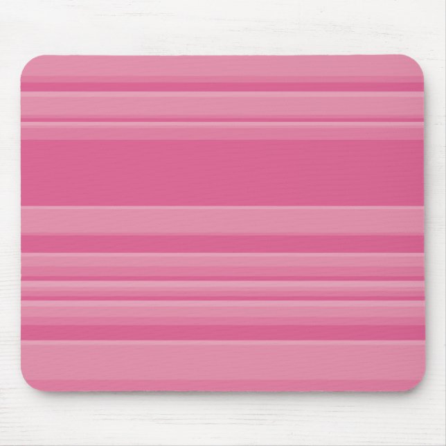Complex Stripes in Pink Mouse Mat (Front)
