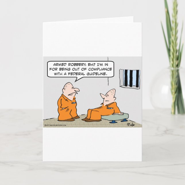 compliance federal guideline prisoners card (Front)
